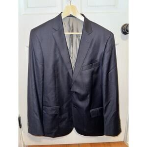 Hart Schaffer Marx Men’s Sport Coat Size 44R‎ 2 Button Navy Blazer Jacket
